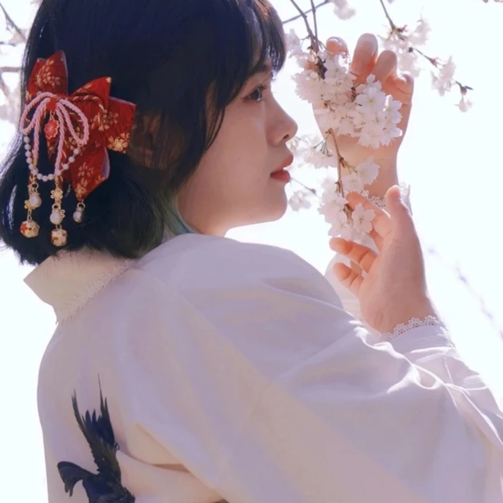 Japanese Women Girls Red Tassel Headdress Hairpin Kimono Lolita Beautiful Sakura Cosplay Hair Clip Side Clip Hair Accessories
Japanese Women Girls Red Tassel Headdress Hairpin Kimono Lolita Beautiful Sakura Cosplay Hair Clip Side Clip Hair Accessories