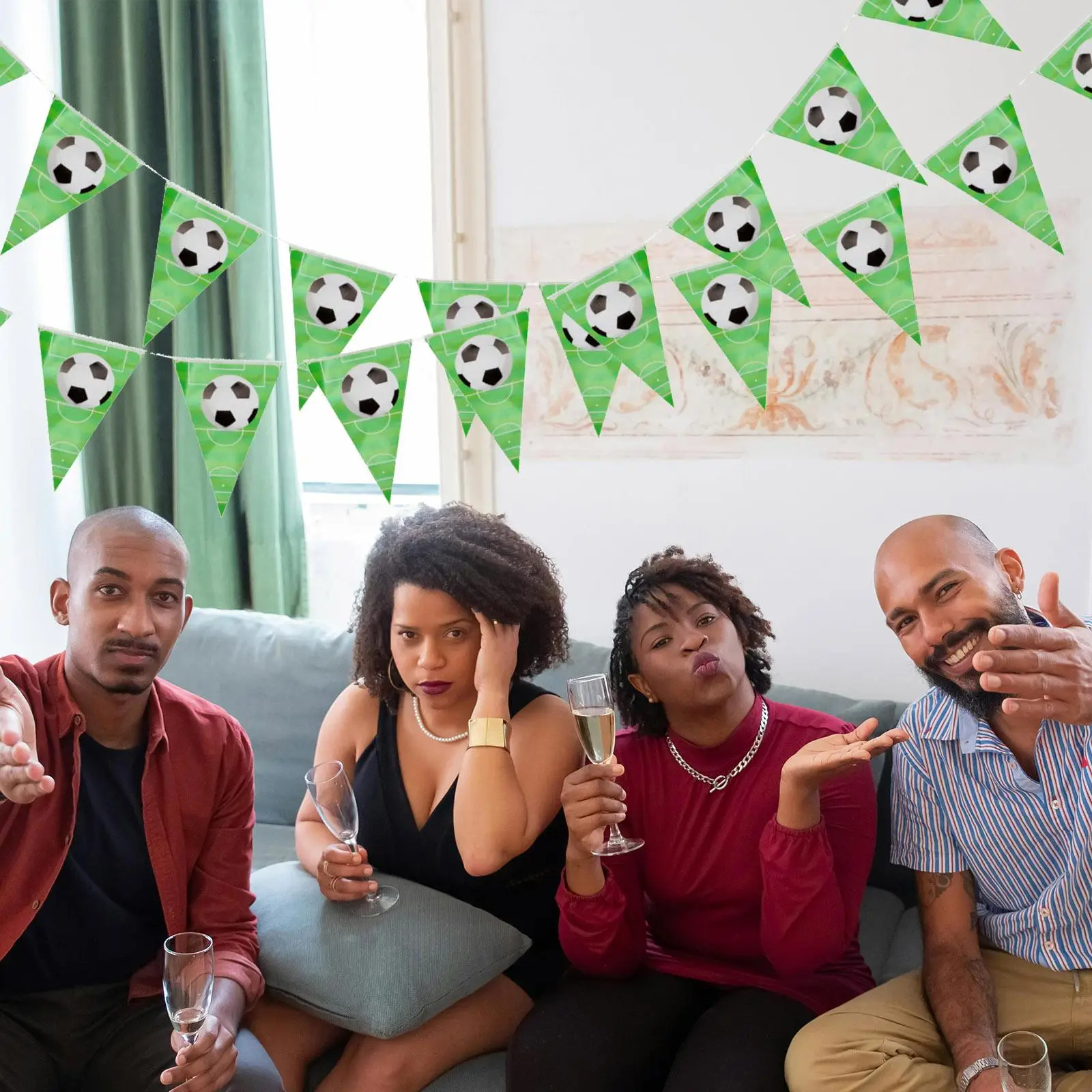 Football Theme Party Decoration Soccer Garland Bunting Banner Tassels Green Happy Birthday Child Wall Table Tree
Football Theme Party Decoration Soccer Garland Bunting Banner Tassels Green Happy Birthday Child Wall Table Tree