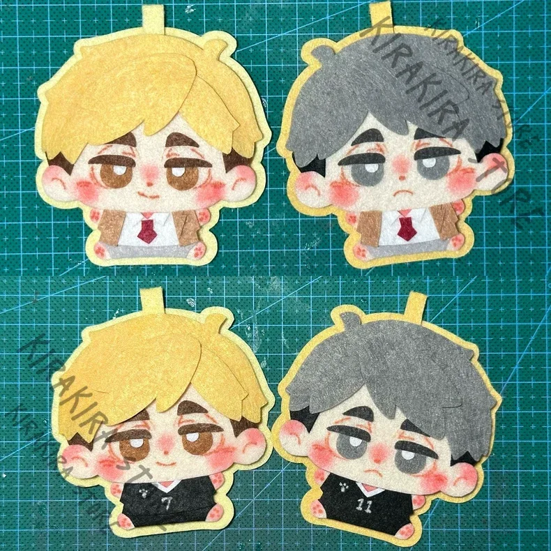 Haikyuu!! Miya Atsumu Osamu Anime Non-woven Fabric Handcrafted Pendants Mascot Cosplay Model Kit Hanging Drop Ornaments
Haikyuu!! Miya Atsumu Osamu Anime Non-woven Fabric Handcrafted Pendants Mascot Cosplay Model Kit Hanging Drop Ornaments