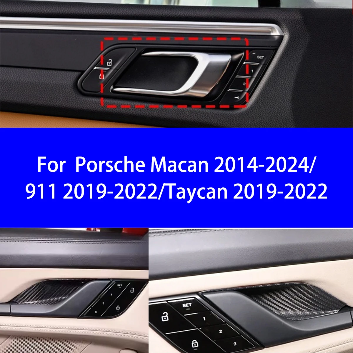 Подходит для Porsche Macan/911/Taycan Dry из углеродного волокна, внутренняя дверная чаша, декоративная наклейка, детали для модификации интерьера
Подходит для Porsche Macan/911/Taycan Dry из углеродного волокна, внутренняя дверная чаша, декоративная наклейка, детали для модификации интерьера