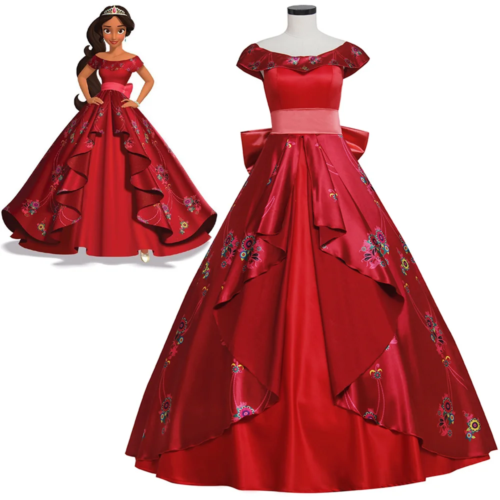 Elena Cosplay Princess Costume Red Luxury Fancy Dress Halloween Carnival Party Ball Gown
Elena Cosplay Princess Costume Red Luxury Fancy Dress Halloween Carnival Party Ball Gown