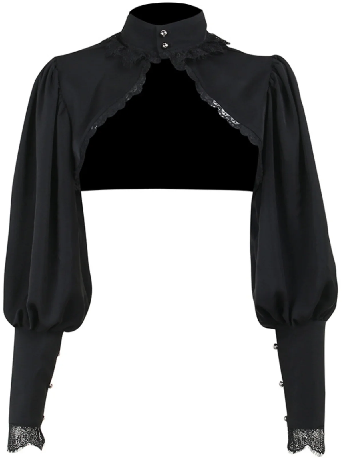 Gothic Lantern Sleeve Smock High Street Sexy Black Winter Long Sleeve Crop Top Shirts
Gothic Lantern Sleeve Smock High Street Sexy Black Winter Long Sleeve Crop Top Shirts