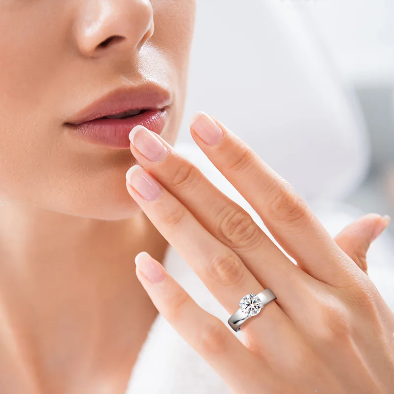 925 Sterling Silver Luxury Rings 2-carat Moissanite Women's Ring D Color With Certificate Jewelry Relationship Gifts Engagement
925 Sterling Silver Luxury Rings 2-carat Moissanite Women's Ring D Color With Certificate Jewelry Relationship Gifts Engagement