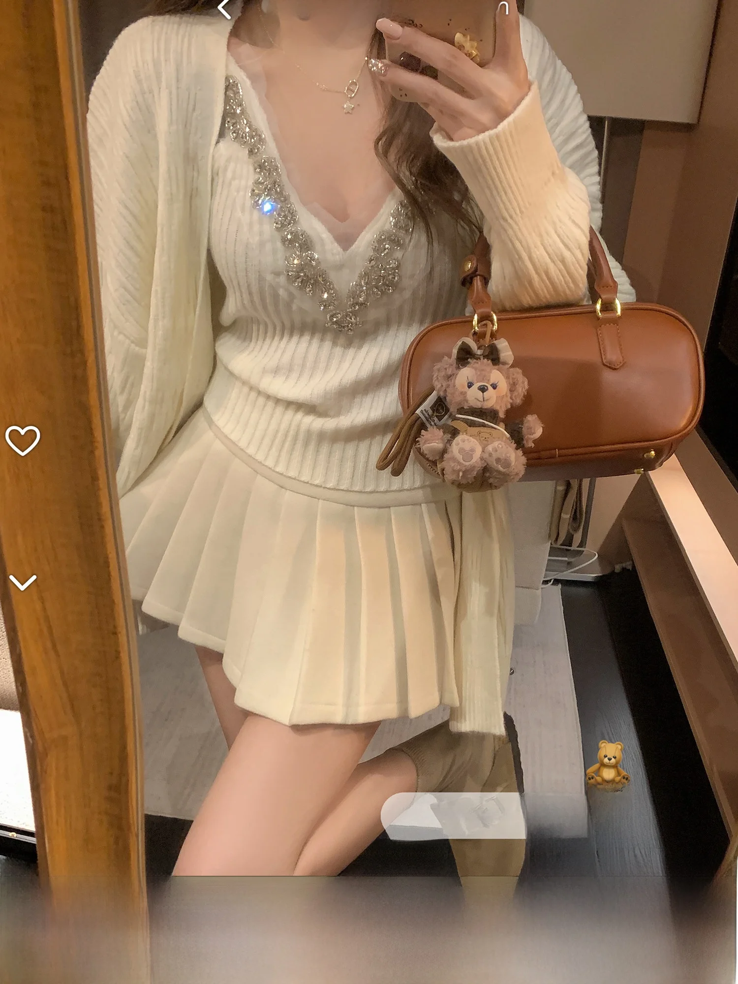 DDXZ Evening Simple Pure Desire Style Pure Color Sweater Set Slim Fit V-Neck Vest with Diamond Knitted Two-Piece Women's Suit
DDXZ Evening Simple Pure Desire Style Pure Color Sweater Set Slim Fit V-Neck Vest with Diamond Knitted Two-Piece Women's Suit