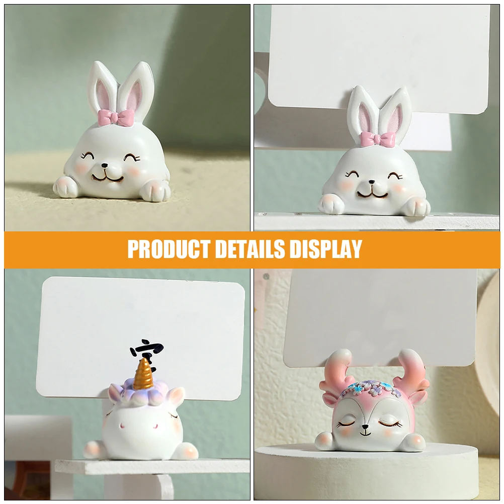 3pcs Cartoon Resin Animal Clip Photo Holders Table Number Stands Card Wedding Menu Name Place Signs Lightweight Smooth
3pcs Cartoon Resin Animal Clip Photo Holders Table Number Stands Card Wedding Menu Name Place Signs Lightweight Smooth