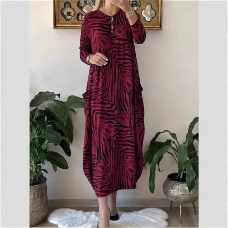Fashion Leopard Print Dress Dresses Plus Size Loose Round Neck Long Maxi Dress Spring Summer
Fashion Leopard Print Dress Dresses Plus Size Loose Round Neck Long Maxi Dress Spring Summer