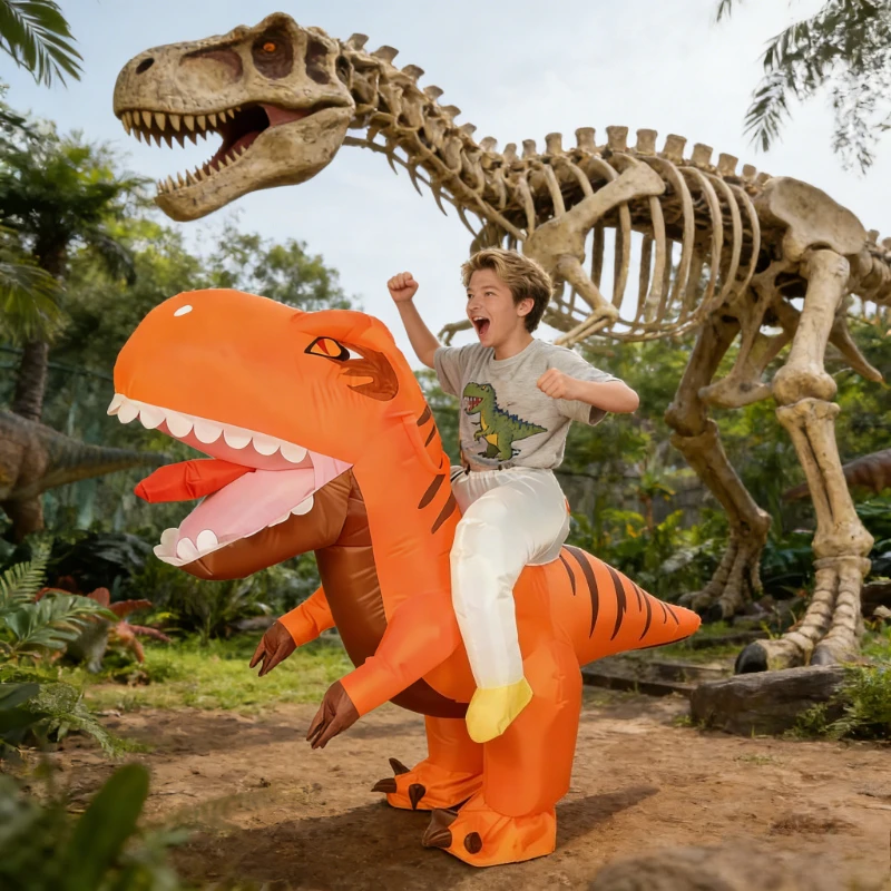 Надувной костюм тираннозавра, вечеринка, езда на драконе, надувной костюм, подходящий для фестивалей и карнавала
Надувной костюм тираннозавра, вечеринка, езда на драконе, надувной костюм, подходящий для фестивалей и карнавала