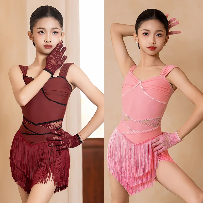 2025 Girls Latin Dance Dress Kids Suspender Tops Fringe Skirt Practice Competition Clothing Cha Cha Samba Dance Costume BL14847
2025 Girls Latin Dance Dress Kids Suspender Tops Fringe Skirt Practice Competition Clothing Cha Cha Samba Dance Costume BL14847