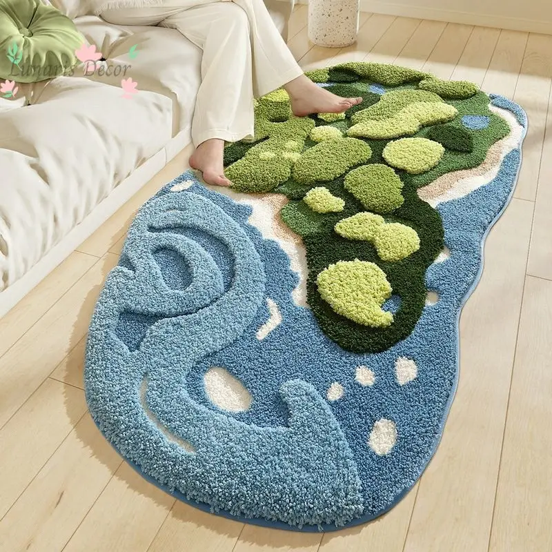 Flocked rug for home bedroom bedside - high/low pile, thickened, anti-slip mat for girls
Flocked rug for home bedroom bedside - high/low pile, thickened, anti-slip mat for girls