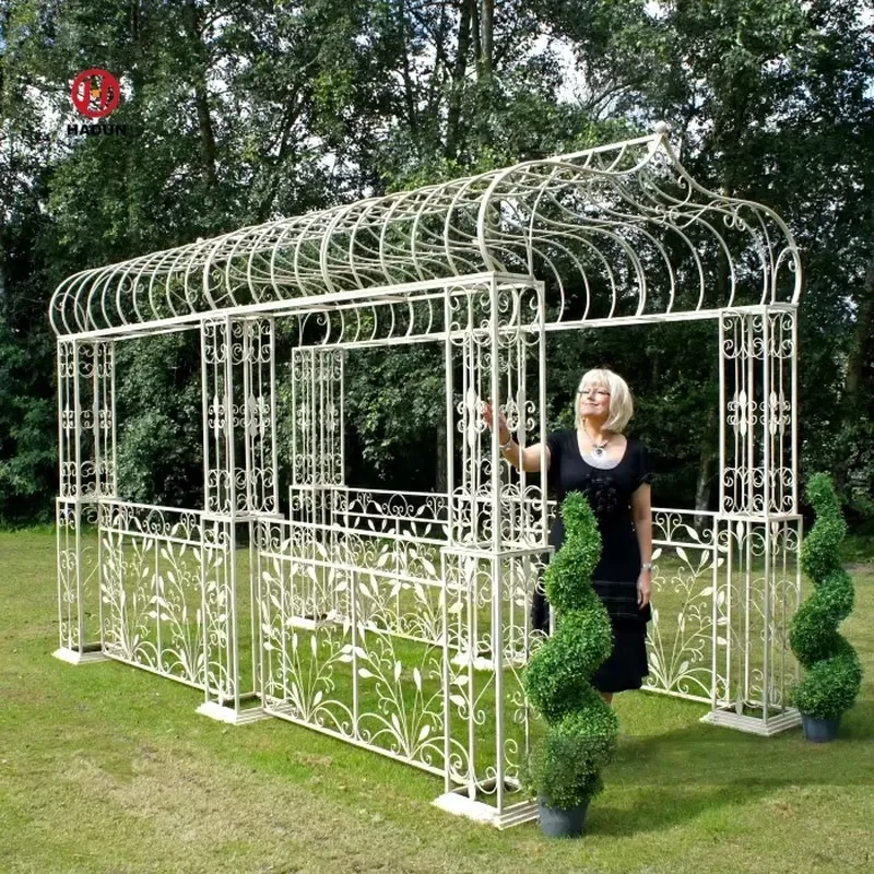 Outdoor Garden Large Wrought Iron Wedding Arch Gazebo
Outdoor Garden Large Wrought Iron Wedding Arch Gazebo