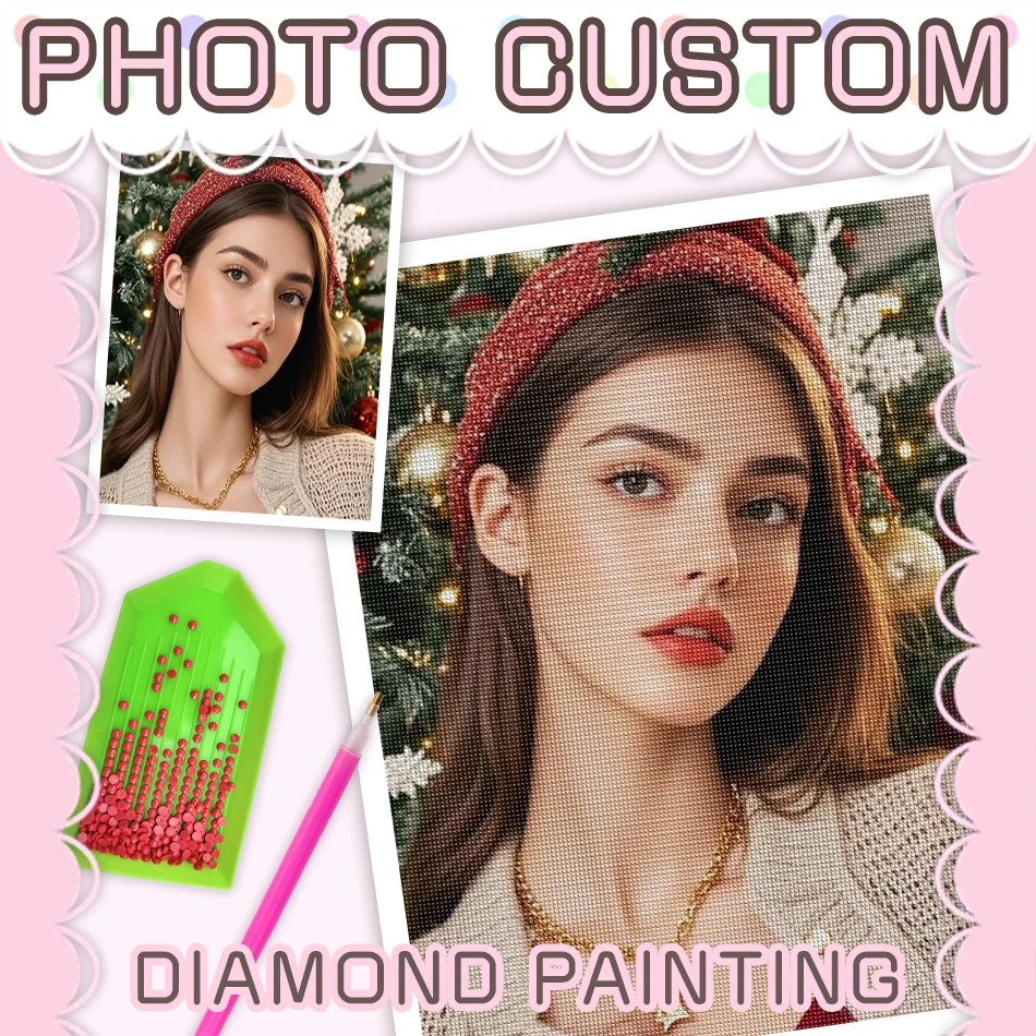 PhotoCustom Full Round/Square Diamond Painting Christmas Create Stunning Home Decor With Your Own Picture Customize Home Decor D
PhotoCustom Full Round/Square Diamond Painting Christmas Create Stunning Home Decor With Your Own Picture Customize Home Decor D