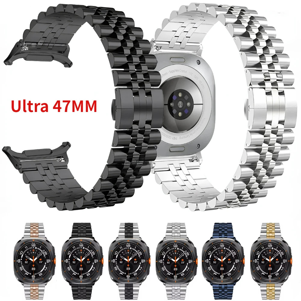 Stainless steel Strap for Samsung Galaxy Watch Ultra Metal Butterfly buckle Bracelet Correa for Galaxy Watch 7 Ultra 47mm Band
Stainless steel Strap for Samsung Galaxy Watch Ultra Metal Butterfly buckle Bracelet Correa for Galaxy Watch 7 Ultra 47mm Band