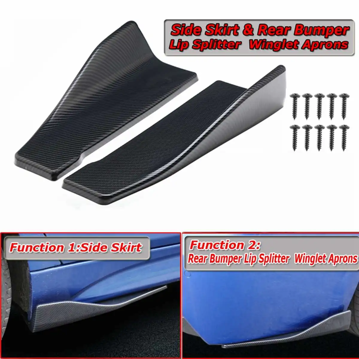 35 см Универсальная 2xАвтомобильная боковая юбка, задний бампер, разделитель губ, крылышки для LEXUS IS200T IS250 IS350 ISF ES300h ES300h ES330
35 см Универсальная 2xАвтомобильная боковая юбка, задний бампер, разделитель губ, крылышки для LEXUS IS200T IS250 IS350 ISF ES300h ES300h ES330