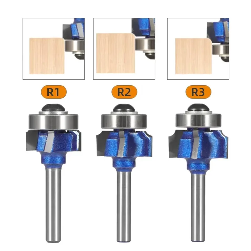 R1 R2 R3 Circular chamfer Trim Edging Woodworking Mill Cutter Bit for Wood 6mm/8mm 1/4 Shank Corner Round Router Bit
R1 R2 R3 Circular chamfer Trim Edging Woodworking Mill Cutter Bit for Wood 6mm/8mm 1/4 Shank Corner Round Router Bit