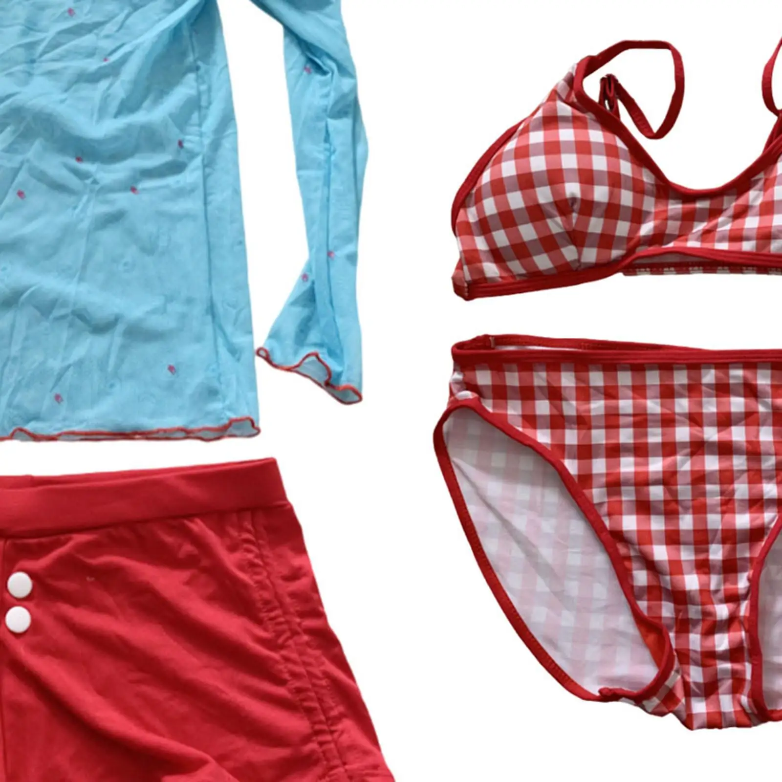 Trendy Women’s Bikini Suit Cloth Four Piece Swimwear Bathing Suit Fashionable Outfit for Girls Beach Party Travel
Trendy Women’s Bikini Suit Cloth Four Piece Swimwear Bathing Suit Fashionable Outfit for Girls Beach Party Travel