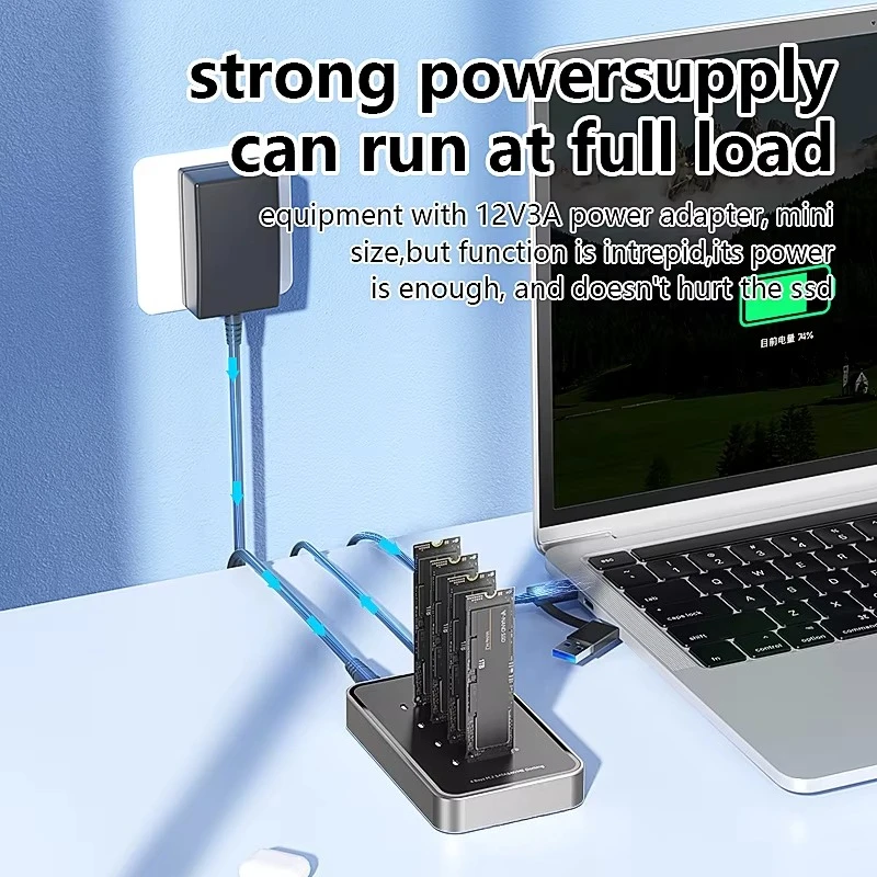 EE1 M.2 NVME & SATA to USB C Adapter SSD Docking Station 4 Bay Dual Protocol M2 NVME SATA SSD Tool Free 10Gbps Docking Station
EE1 M.2 NVME & SATA to USB C Adapter SSD Docking Station 4 Bay Dual Protocol M2 NVME SATA SSD Tool Free 10Gbps Docking Station