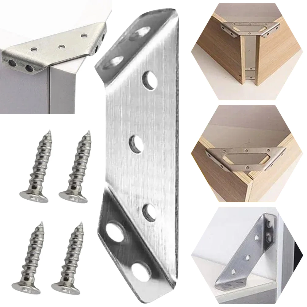 Универсальный угловой соединитель для мебели, кронштейн с 4 винтами, многофункциональный, усиленный, для окон, кроватей, шкафов
Универсальный угловой соединитель для мебели, кронштейн с 4 винтами, многофункциональный, усиленный, для окон, кроватей, шкафов