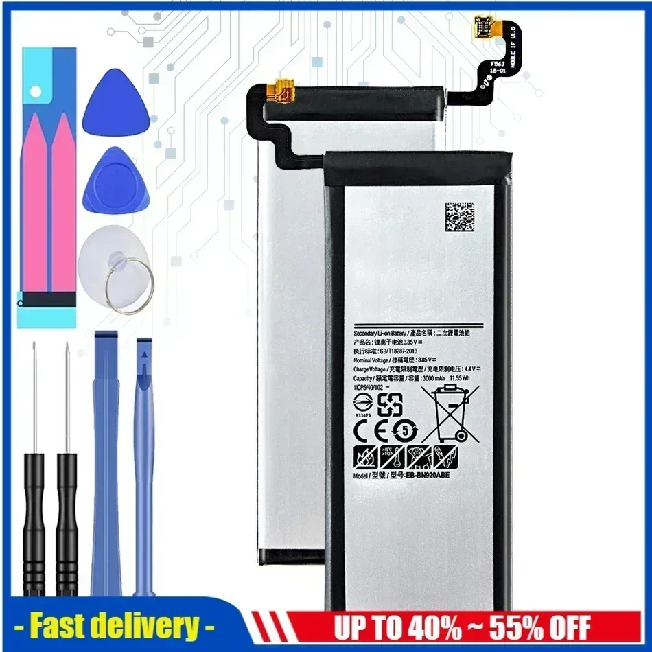 Mobile Phone Battery For Samsung Galaxy Note 5 N9200 N920t N920c Note5 SM-N9208 N9208 High Quality 3000mAh EB-BN920ABE
Mobile Phone Battery For Samsung Galaxy Note 5 N9200 N920t N920c Note5 SM-N9208 N9208 High Quality 3000mAh EB-BN920ABE