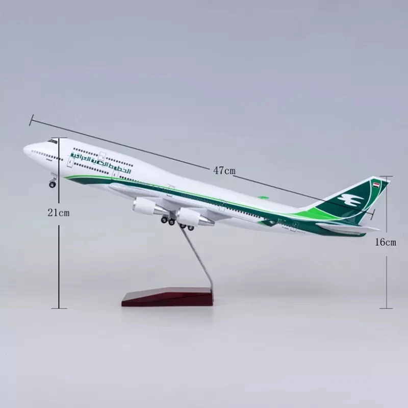 47cm Model Airplanes Large Boeing B747 Iraq Airlines Resin Die-Casting Aircraft Souvenir Decoration Collected Gift By Aviation
47cm Model Airplanes Large Boeing B747 Iraq Airlines Resin Die-Casting Aircraft Souvenir Decoration Collected Gift By Aviation