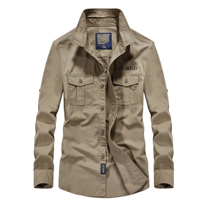 Men Outdoor Multi-pocket Tooling Shirts New Spring Male Cotton Casual Shirts High Quality Man Solid Long-sleeved Shirts
Men Outdoor Multi-pocket Tooling Shirts New Spring Male Cotton Casual Shirts High Quality Man Solid Long-sleeved Shirts