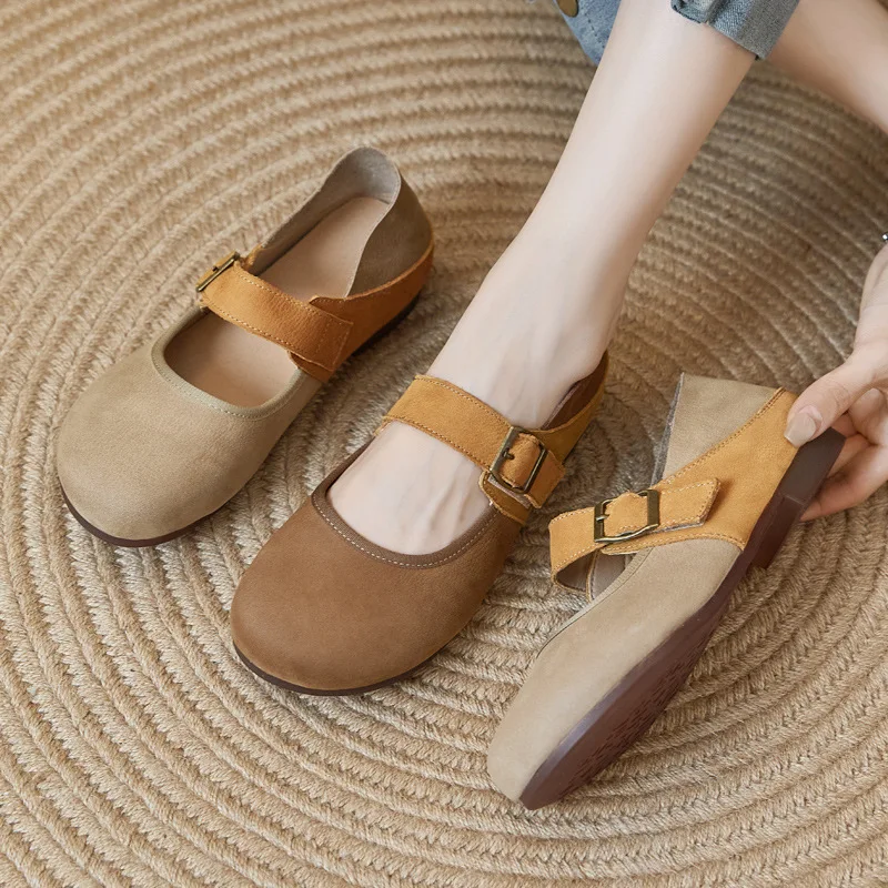 Full Leather Retro Nostalgic Women's Shoes Casual Old Style Loafers Flat Leather Mary Jane Shoes
Full Leather Retro Nostalgic Women's Shoes Casual Old Style Loafers Flat Leather Mary Jane Shoes