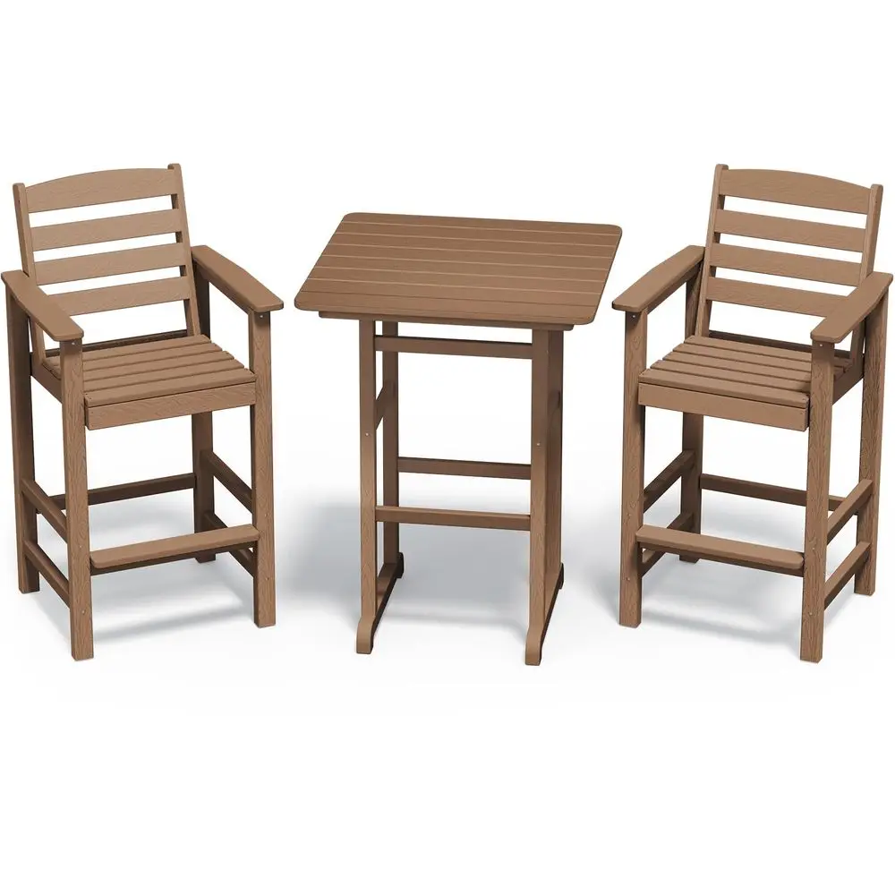 Balcony Adirondack Chairs and Table 3 Pieces Set, Adirondack Bar Height Chairs Set of 2 and Bar Table, Outdoor Bar Stools Set f
Balcony Adirondack Chairs and Table 3 Pieces Set, Adirondack Bar Height Chairs Set of 2 and Bar Table, Outdoor Bar Stools Set f