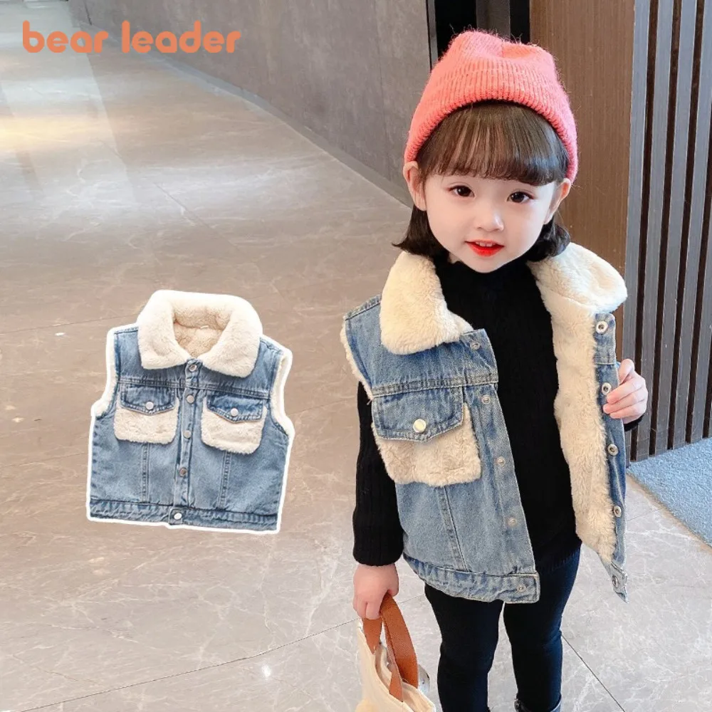 Bear Leader 2025 г., осенне-зимняя модная прогулочная толстая и теплая джинсовая жилетка для мальчиков и девочек, корейская версия, детская одежда с лацканами
Bear Leader 2025 г., осенне-зимняя модная прогулочная толстая и теплая джинсовая жилетка для мальчиков и девочек, корейская версия, детская одежда с лацканами