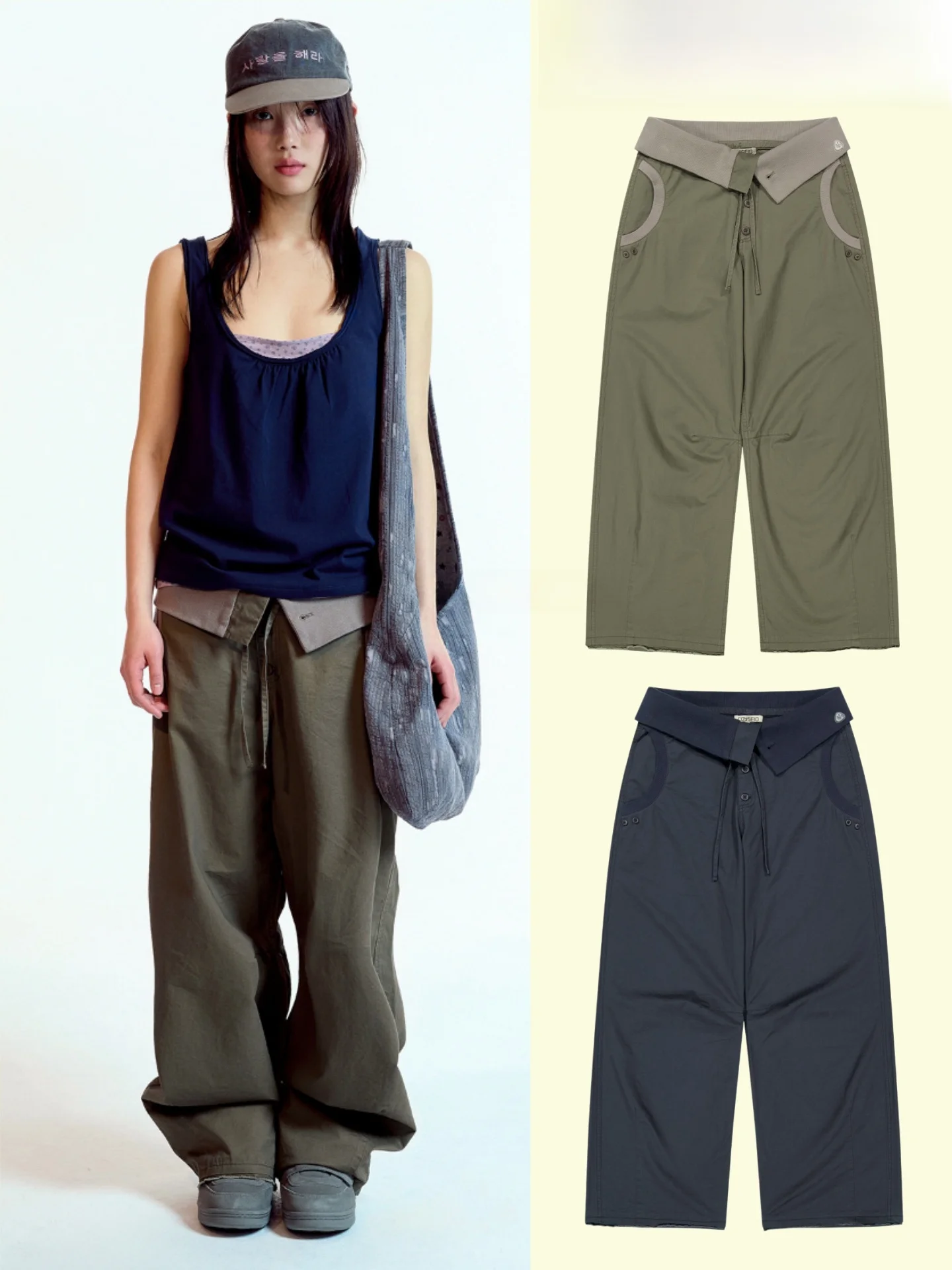 Coyseio Spring Summer New Women's Wide Leg Workwear Pants Turn up Waist Cotton Straight Cut Casual Trousers for Ladies
Coyseio Spring Summer New Women's Wide Leg Workwear Pants Turn up Waist Cotton Straight Cut Casual Trousers for Ladies
