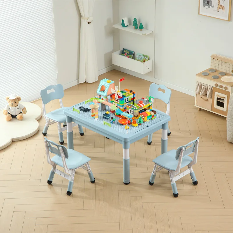 Children's storage table Compatible with Lego large particle building block Assembled graffiti table One and two
Children's storage table Compatible with Lego large particle building block Assembled graffiti table One and two