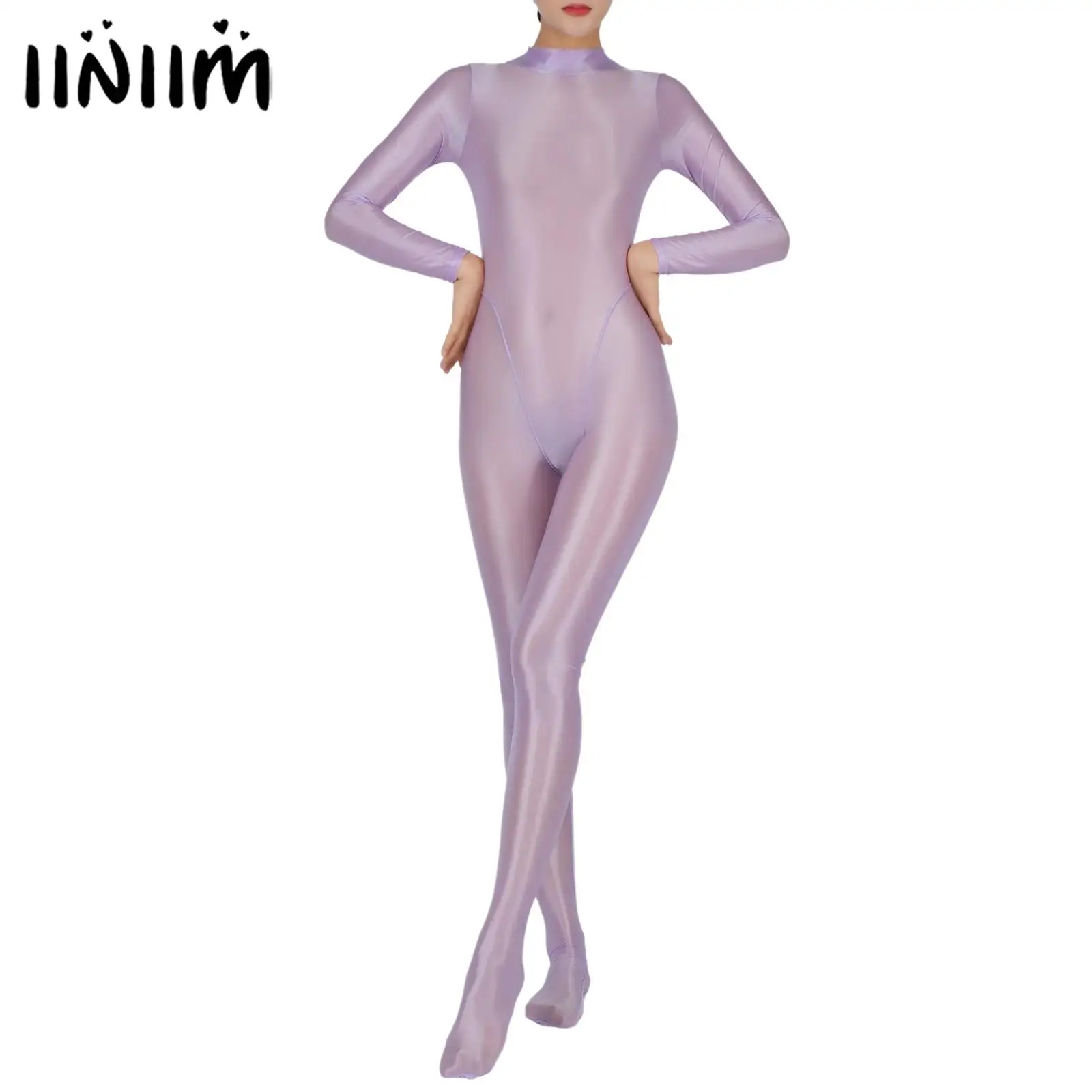 Womens Sexy See Through Full Body Bodysuit Mock Neck Long Sleeve Footed One Piece Jumpsuit Rave Party Clubwear Sexy Nightwear
Womens Sexy See Through Full Body Bodysuit Mock Neck Long Sleeve Footed One Piece Jumpsuit Rave Party Clubwear Sexy Nightwear