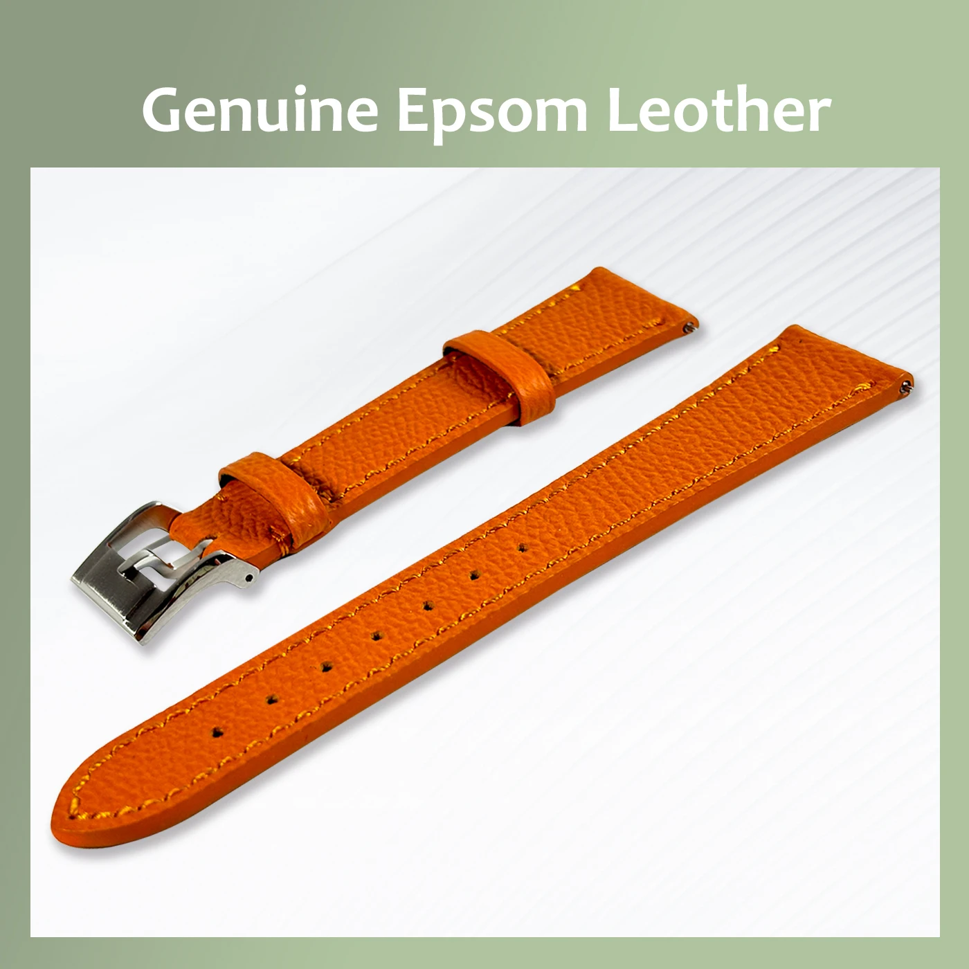 Genuine France Epsom Leather Quick Release Watch Band 18-22mm Universal Flat Head Strap Durable Accessory With S-Curve Buckle
Genuine France Epsom Leather Quick Release Watch Band 18-22mm Universal Flat Head Strap Durable Accessory With S-Curve Buckle