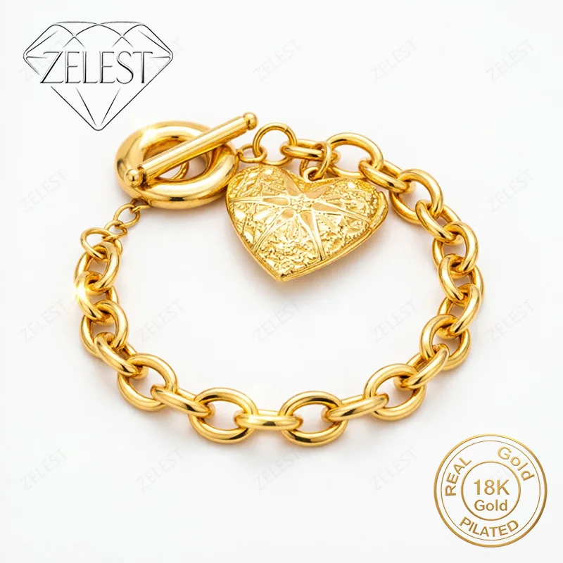 925 Sterling Silver 18K Gold Plated 8 Inch Delicate Heart Pattern Bracelet Women's Fashion Wedding Party Jewelry
925 Sterling Silver 18K Gold Plated 8 Inch Delicate Heart Pattern Bracelet Women's Fashion Wedding Party Jewelry