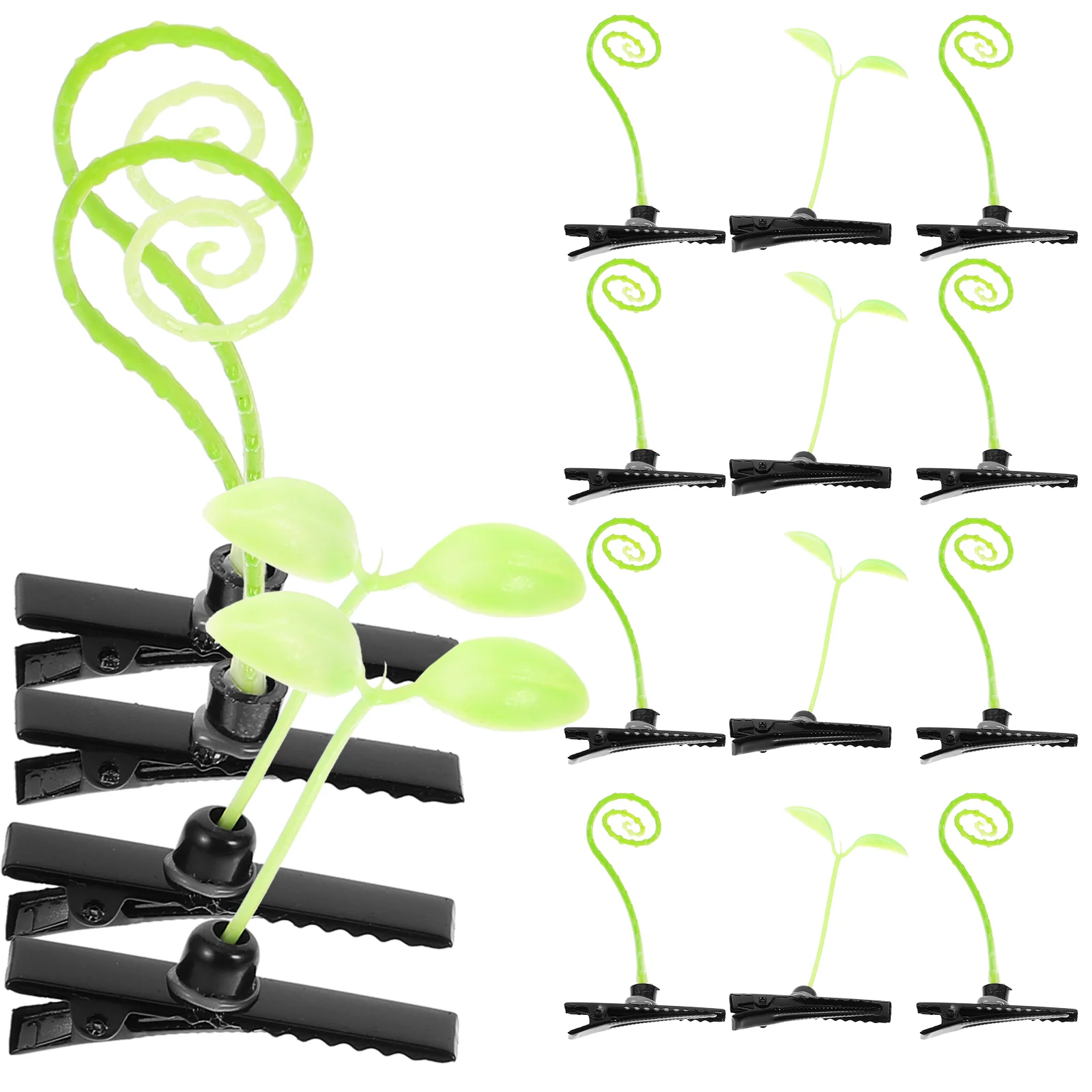 40 Pcs Hair Barrettes Sprouts and Grass Funny Hairpins Plant Clips Headgear Leaf Light Green Child
40 Pcs Hair Barrettes Sprouts and Grass Funny Hairpins Plant Clips Headgear Leaf Light Green Child