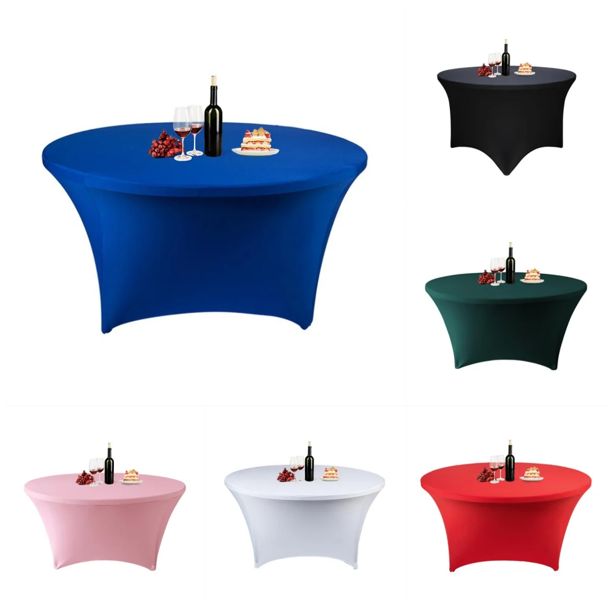 Factory Wholesale Simple Modern Solid Color Elastic Round Table Cover for Hotel Wedding Banquet Large Four - Corner Round Tables 
Factory Wholesale Simple Modern Solid Color Elastic Round Table Cover for Hotel Wedding Banquet Large Four - Corner Round Tables