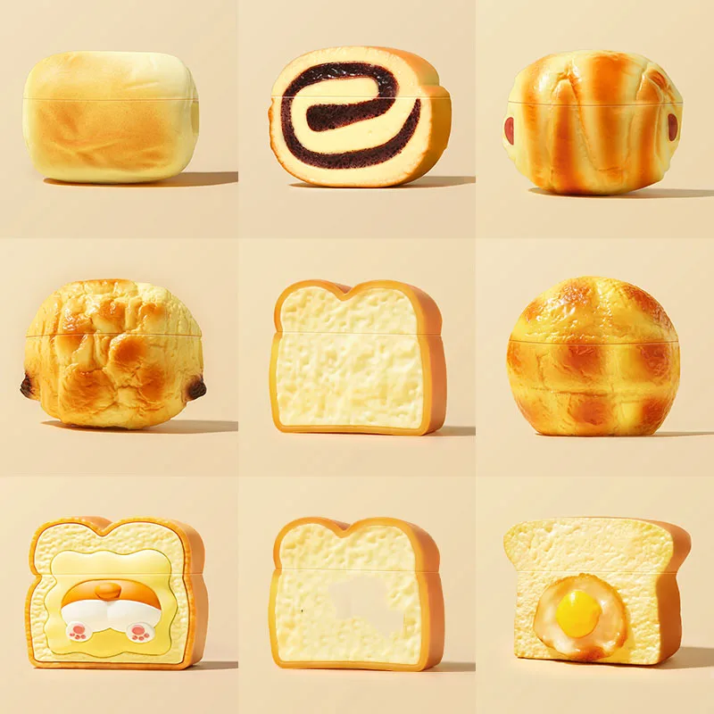 3D Bread Cartoon Cute Earphone Case for AirPods Pro 2 Cover Wireless Headphone Protective Cover for AirPods 1 2 3 Pro 2 Case
3D Bread Cartoon Cute Earphone Case for AirPods Pro 2 Cover Wireless Headphone Protective Cover for AirPods 1 2 3 Pro 2 Case