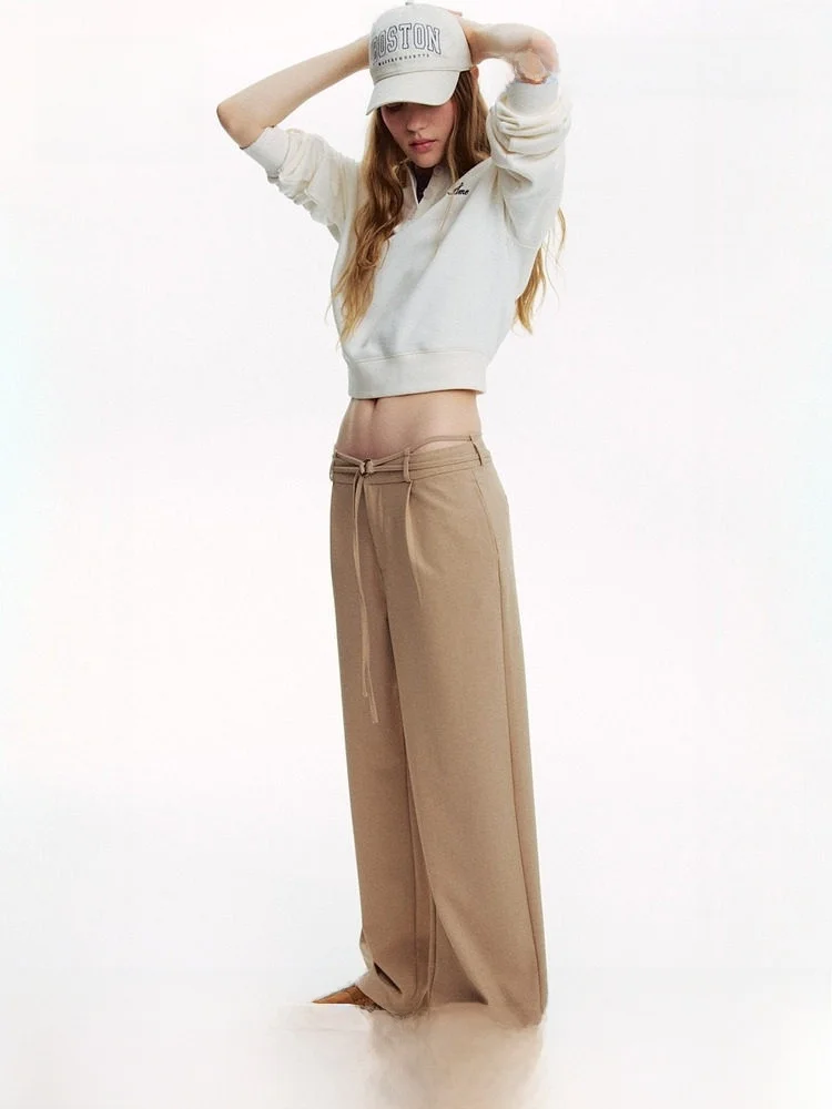 H&M Women's Fashionable Belted Formal Pants Summer Style Polyester Blend Comfortable Fit Straight Leg Trousers
H&M Women's Fashionable Belted Formal Pants Summer Style Polyester Blend Comfortable Fit Straight Leg Trousers