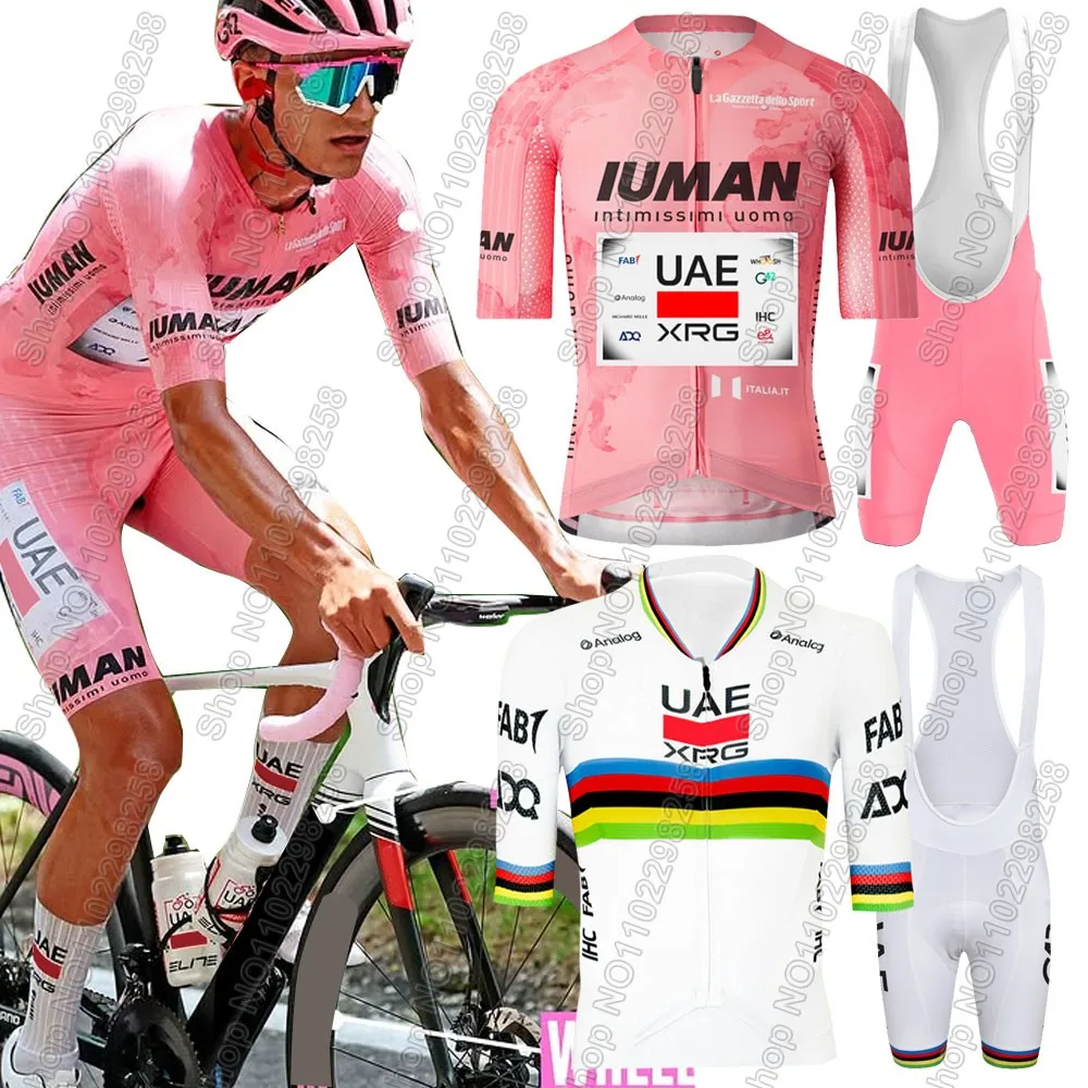 Комплект из трикотажа UAE Cycling Team 2025 года, мужская одежда для велосипеда, чемпион мира, рубашки для шоссейного велосипеда, костюм, шорты для велосипедного нагрудника, MTB Ropa Maillot
Комплект из трикотажа UAE Cycling Team 2025 года, мужская одежда для велосипеда, чемпион мира, рубашки для шоссейного велосипеда, костюм, шорты для велосипедного нагрудника, MTB Ropa Maillot