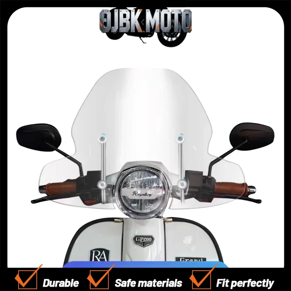 【Perfect fit】Motorcycle Accessories Windshield Windscreen Wind Shield Deflector For Royal Alloy RA GP200 GP300
【Perfect fit】Motorcycle Accessories Windshield Windscreen Wind Shield Deflector For Royal Alloy RA GP200 GP300