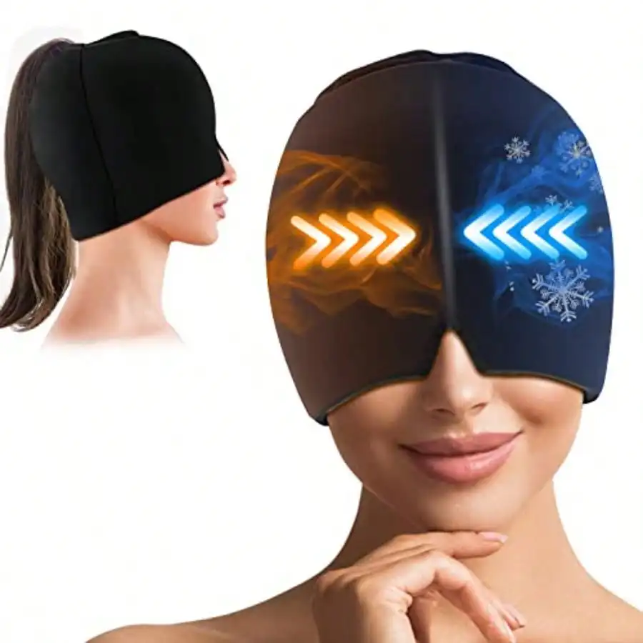 Кепка для облегчения мигрени с пакетным льдом — шапка для головной боли при растяжении, боли в пазух, опухлых глазах и снятия стресса, повязка на голову для холодной терапии
Кепка для облегчения мигрени с пакетным льдом — шапка для головной боли при растяжении, боли в пазух, опухлых глазах и снятия стресса, повязка на голову для холодной терапии