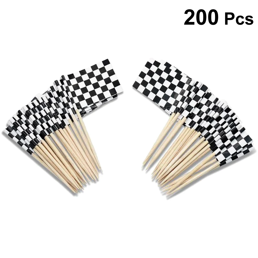 200 Pcs Cake Decorations Black Checkered Flag Toppers Picks Party Wedding Birthday Cupcake Insert Food Ornament
200 Pcs Cake Decorations Black Checkered Flag Toppers Picks Party Wedding Birthday Cupcake Insert Food Ornament