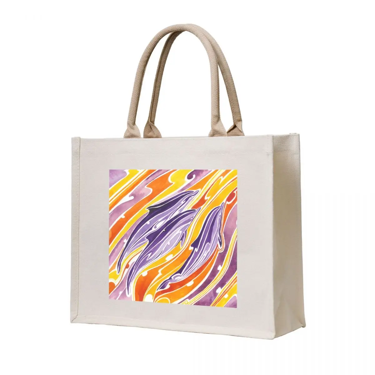 Sunset dolphins Polynesian inspired Tote Bag woman shopping bag shopper bags canvas tote bag Fabric
Sunset dolphins Polynesian inspired Tote Bag woman shopping bag shopper bags canvas tote bag Fabric