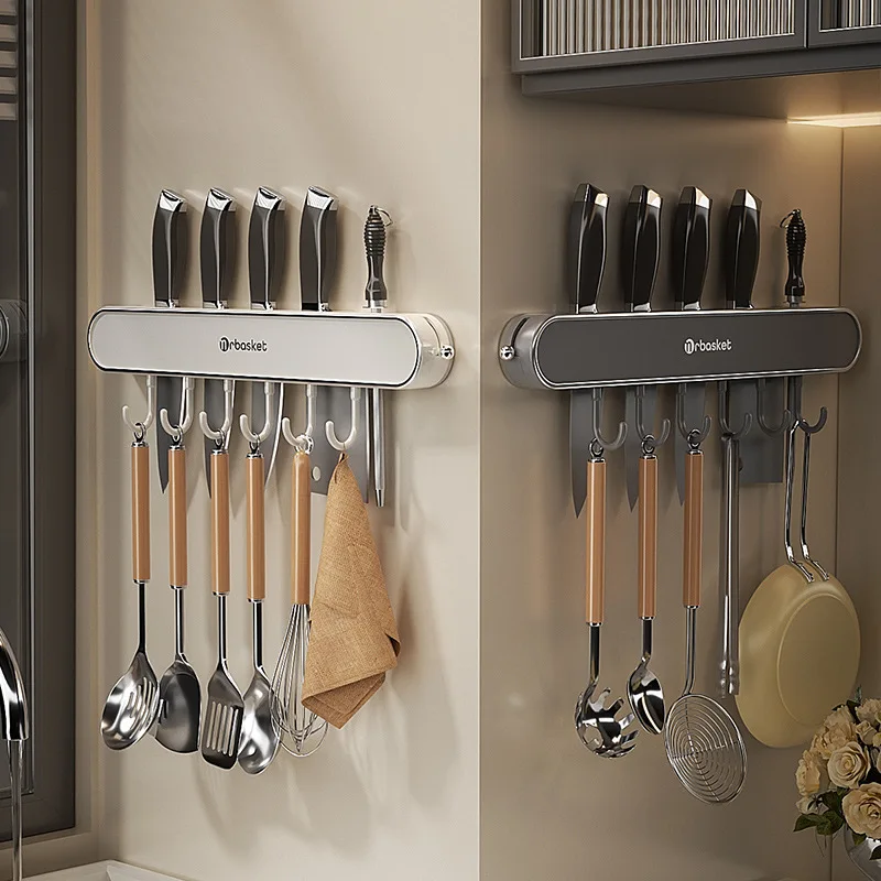 LMM Suction Cup Knife Holder Shelf Kitchen Wall Mounted Multifunctional Kitchen Knife Hanger Household
LMM Suction Cup Knife Holder Shelf Kitchen Wall Mounted Multifunctional Kitchen Knife Hanger Household