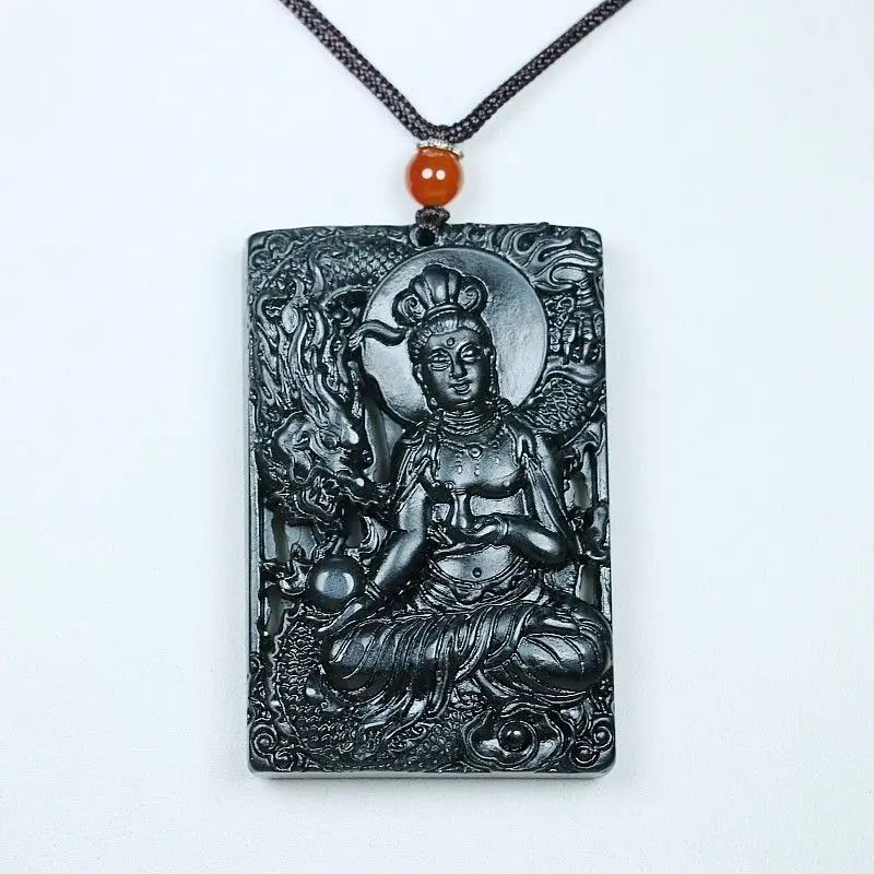 Кулон из натурального нефрита Lantian Jade Serpentine с полым драконом Гуаньинь, двусторонняя гравировка для мужчин
Кулон из натурального нефрита Lantian Jade Serpentine с полым драконом Гуаньинь, двусторонняя гравировка для мужчин