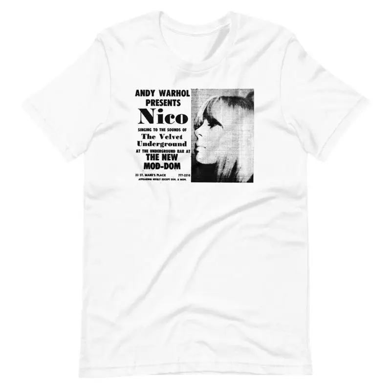 Nico And The Velvet Underground White T Shirt
Nico And The Velvet Underground White T Shirt