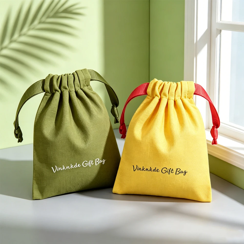 100pcs Personalized Logo Jewelry Drawstring Cotton Bag Summer Yellow Grass Green Canvas Pouch Candy Keychain Sunglasses Package
100pcs Personalized Logo Jewelry Drawstring Cotton Bag Summer Yellow Grass Green Canvas Pouch Candy Keychain Sunglasses Package