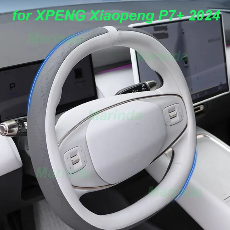 Чехол на руль автомобиля для XPENG Xiaopeng P7 + 2024, нескользящий износостойкий кожаный защитный чехол, аксессуары для интерьера
Чехол на руль автомобиля для XPENG Xiaopeng P7 + 2024, нескользящий износостойкий кожаный защитный чехол, аксессуары для интерьера
