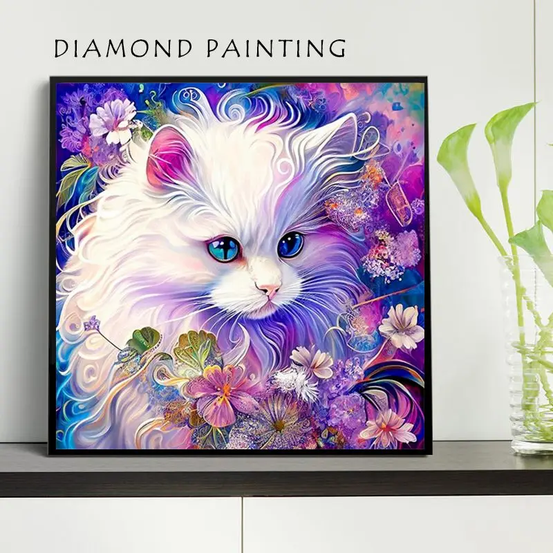 GATYZTORY Full Square Diamond Painting Flower Cat Diamond Embroidery Picture Of Rhinestone Mosaic Animal Decor For Home
GATYZTORY Full Square Diamond Painting Flower Cat Diamond Embroidery Picture Of Rhinestone Mosaic Animal Decor For Home