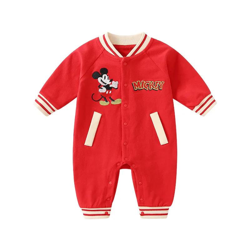 MINISO Mickey Baby Boys Girls Spring Front Button Long Sleeve Baseball Suit Onesie Soft Cute Bodysuits 0-12 Months Jumpsuits
MINISO Mickey Baby Boys Girls Spring Front Button Long Sleeve Baseball Suit Onesie Soft Cute Bodysuits 0-12 Months Jumpsuits