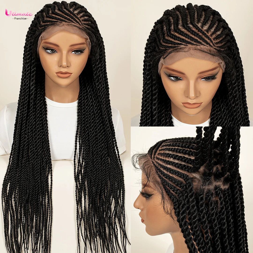 Box Twisted Braids Wig Cornrow Плетеные парики с детскими волосами Полный кружевной парик 32 дюйма из длинных синтетических волос для африканских женщин Ежедневное использование
Box Twisted Braids Wig Cornrow Плетеные парики с детскими волосами Полный кружевной парик 32 дюйма из длинных синтетических волос для африканских женщин Ежедневное использование