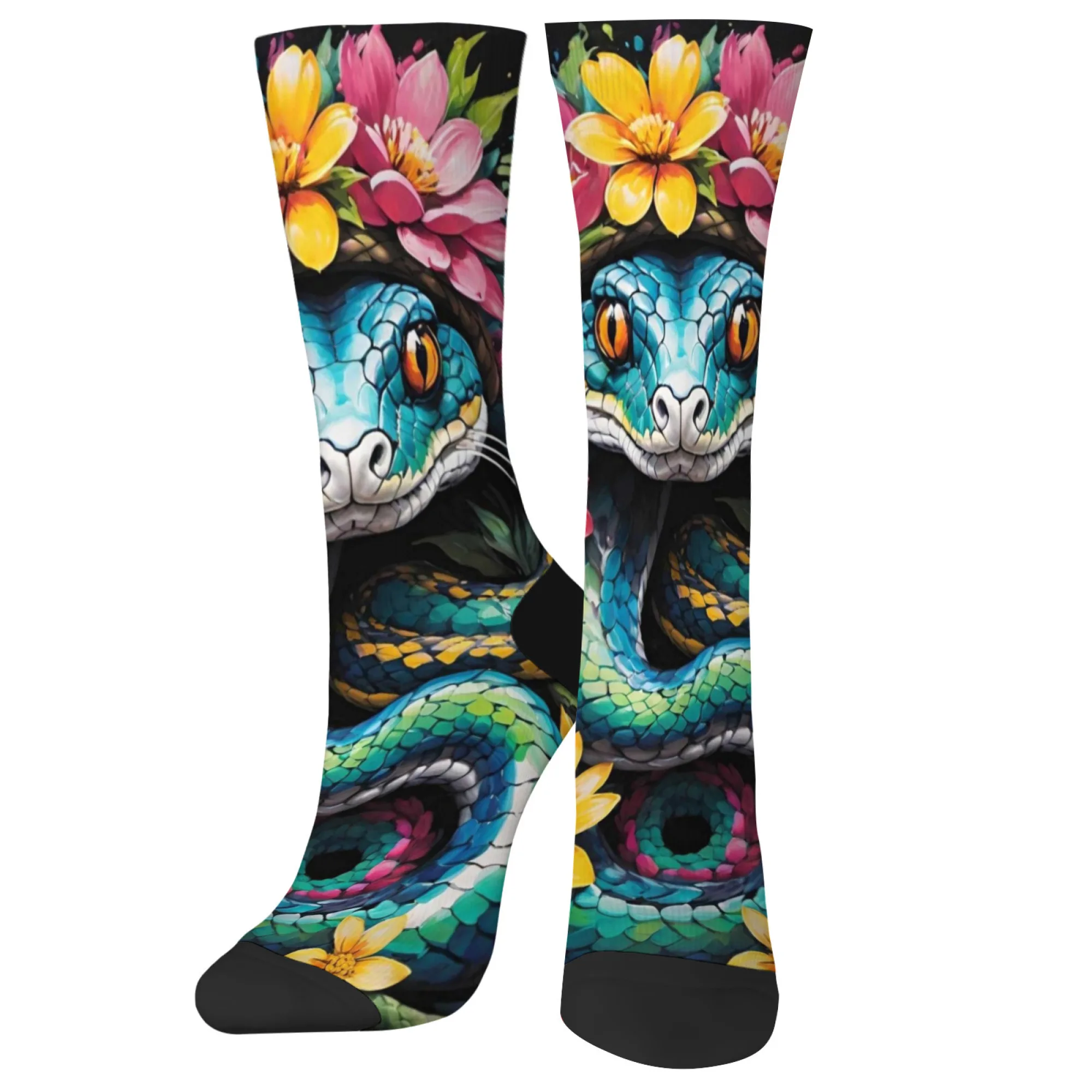 Фэнзический стиль змеи, закрученный в ярких цветах, новинка, забавные мужские носки в стиле Харадзюку, повседневные носки в стиле ретро, подарок
Фэнзический стиль змеи, закрученный в ярких цветах, новинка, забавные мужские носки в стиле Харадзюку, повседневные носки в стиле ретро, подарок